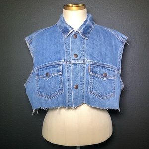 Levi Jean Crop Vest
